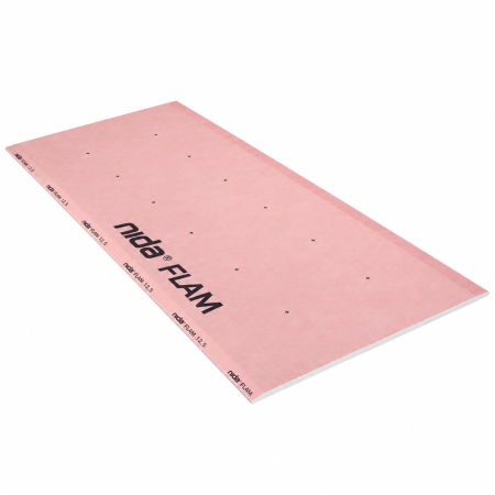 Placa gips-carton rezistenta la foc Siniat Nida Flam, tip DFR, 12.5 x 1200 x 2600 mm